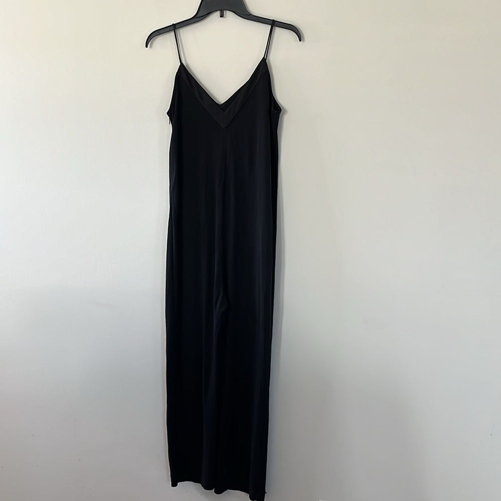 Mango Black Spaghetti Straps Jumpsuit Sz XS/S - Picture 8 of 12